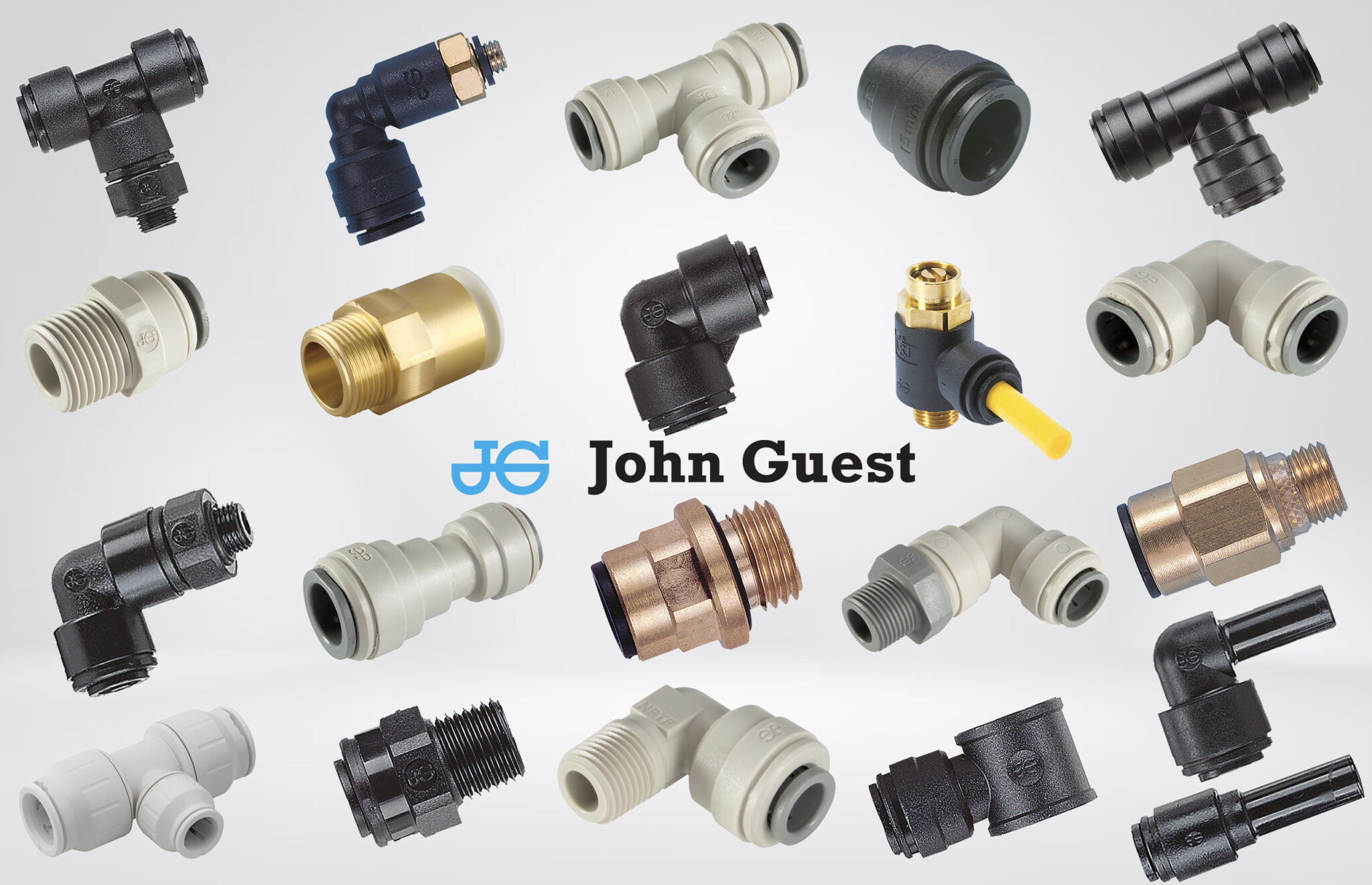 John Guest 1/4 in Push-to- Connect Bulkhead Fitting 10-Pack