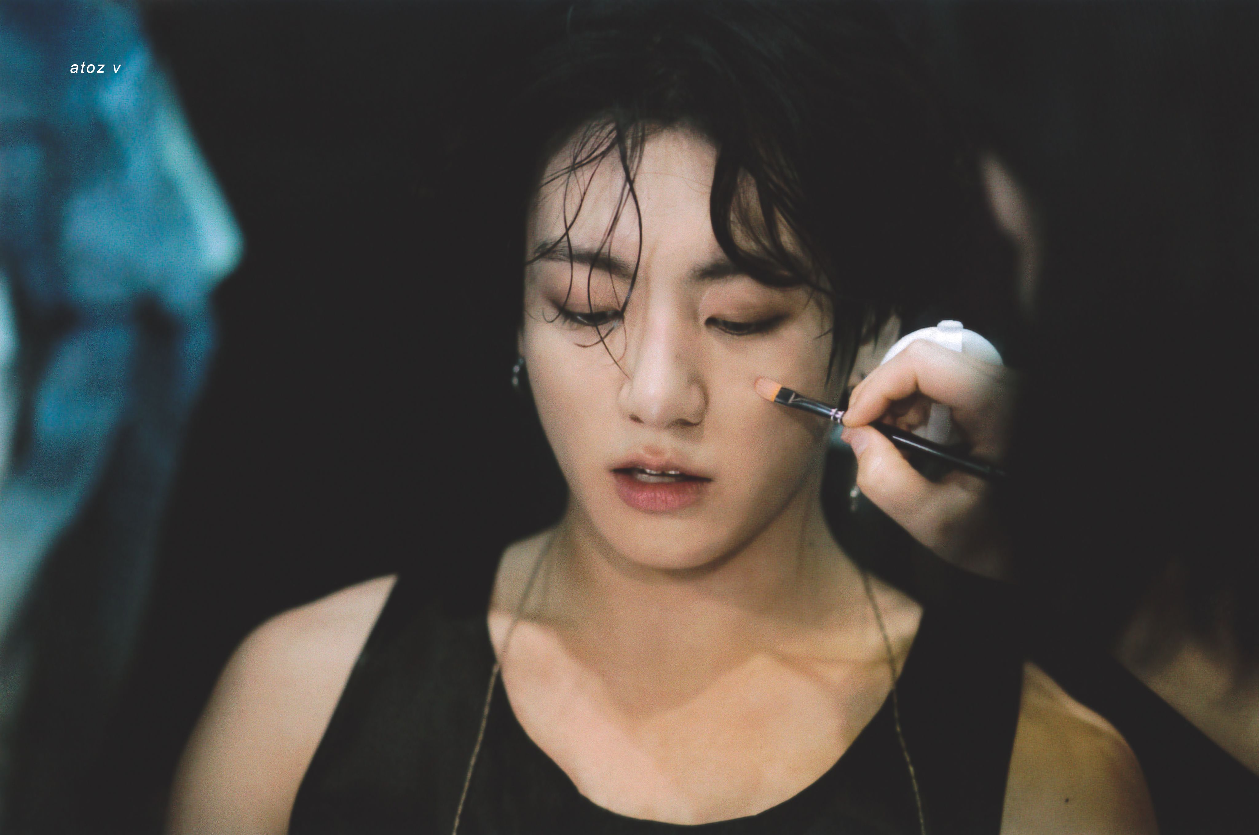 Jungkook with Black Tank Top in Consert