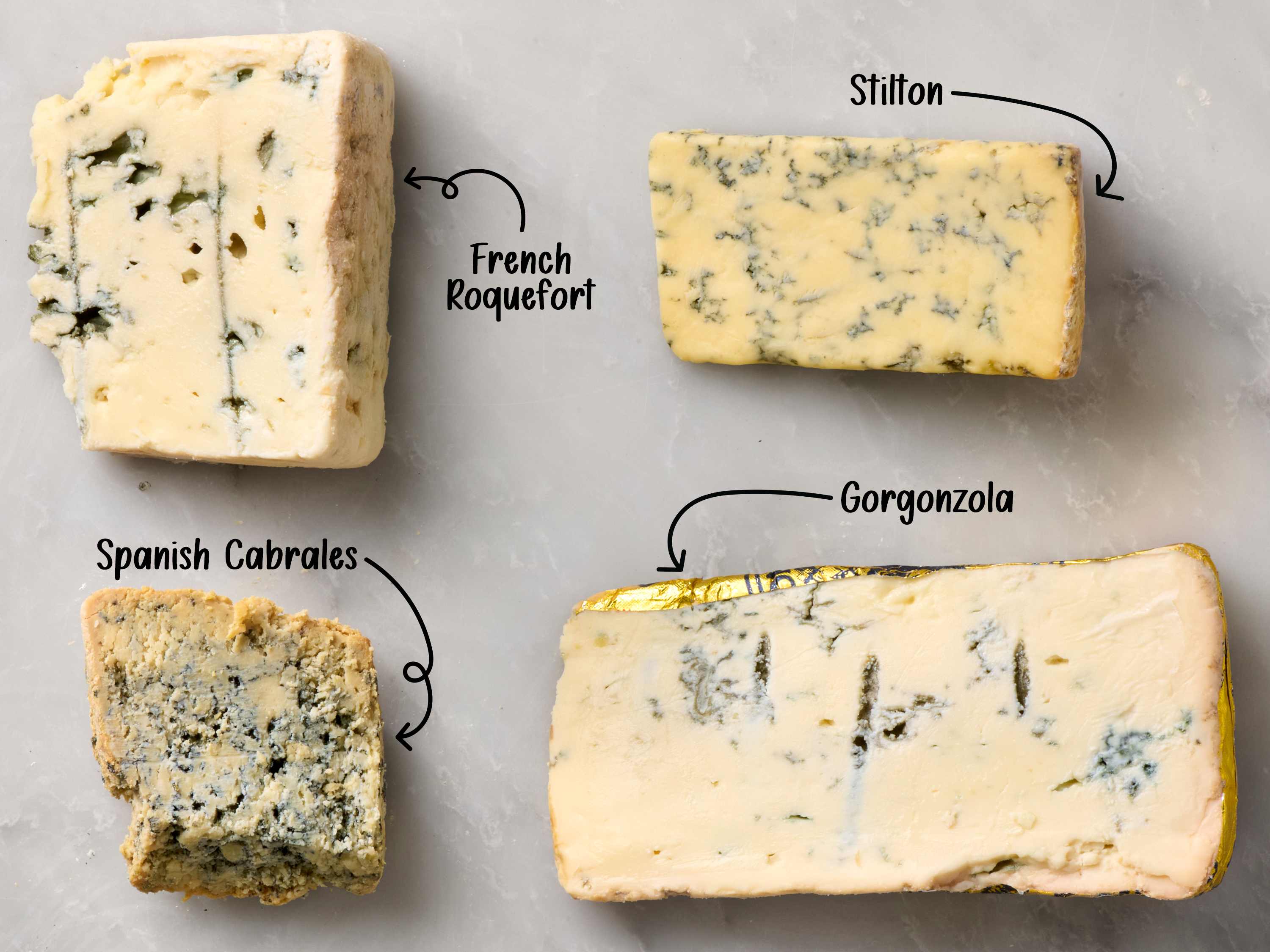 Gorgonzola Cheese and Blue Cheese