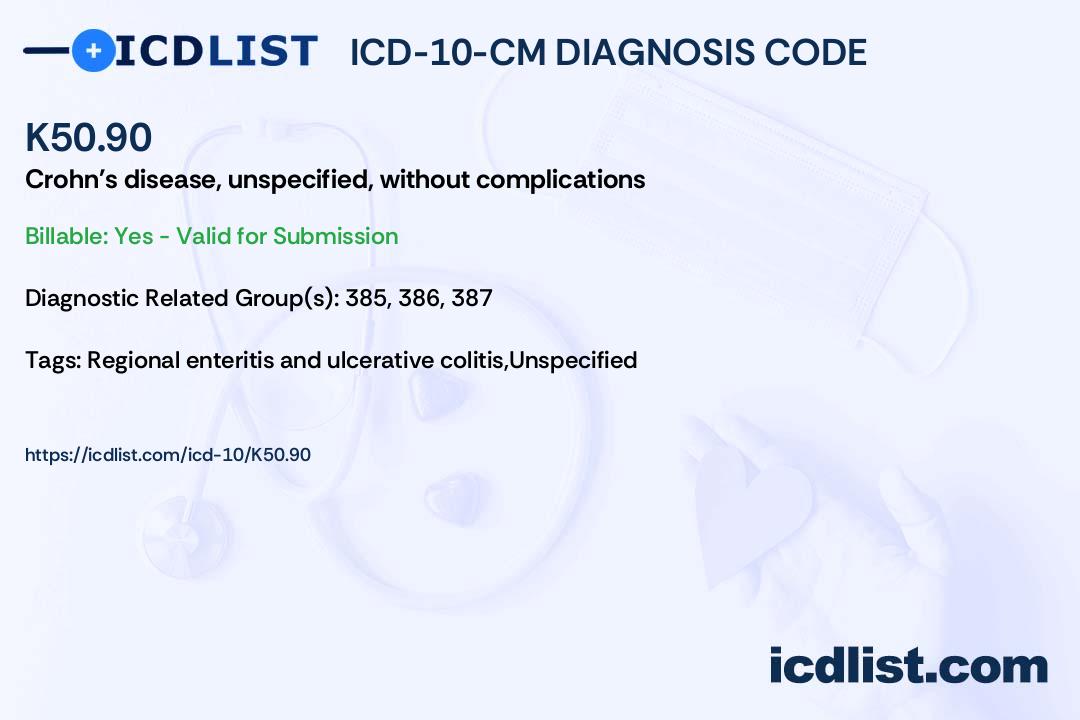 Icd Code for Crohn's Disease