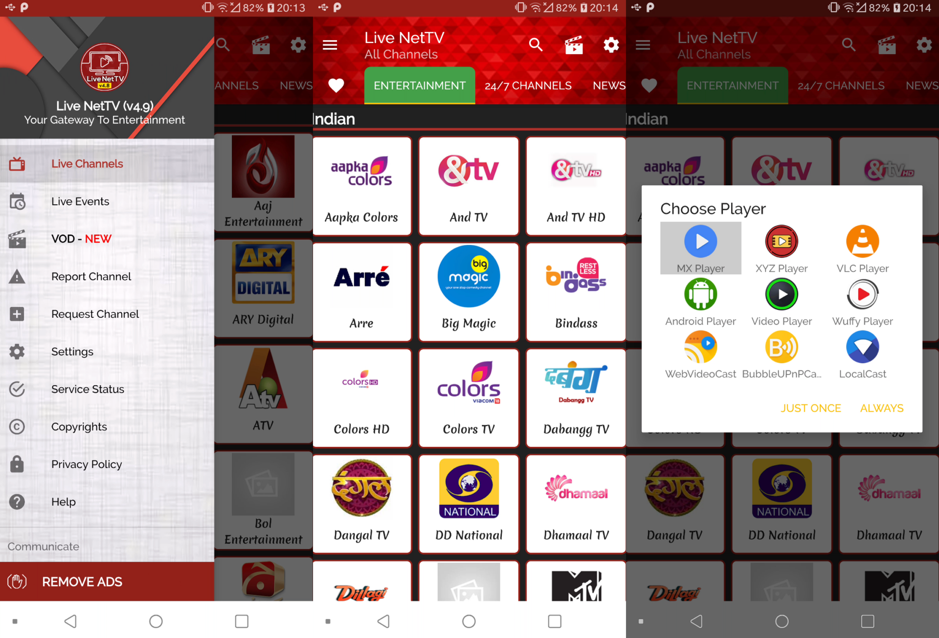 Live Tv App. To