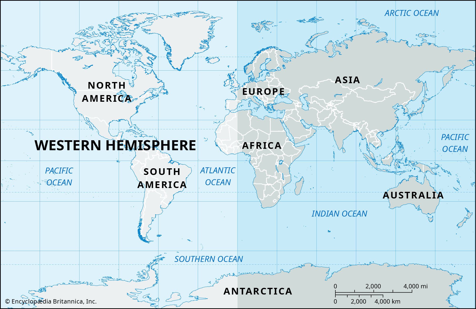 What Countries Are in the Western Hemisphere