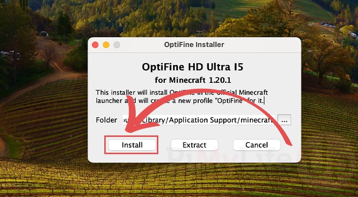 How to Use Optifine on Mac