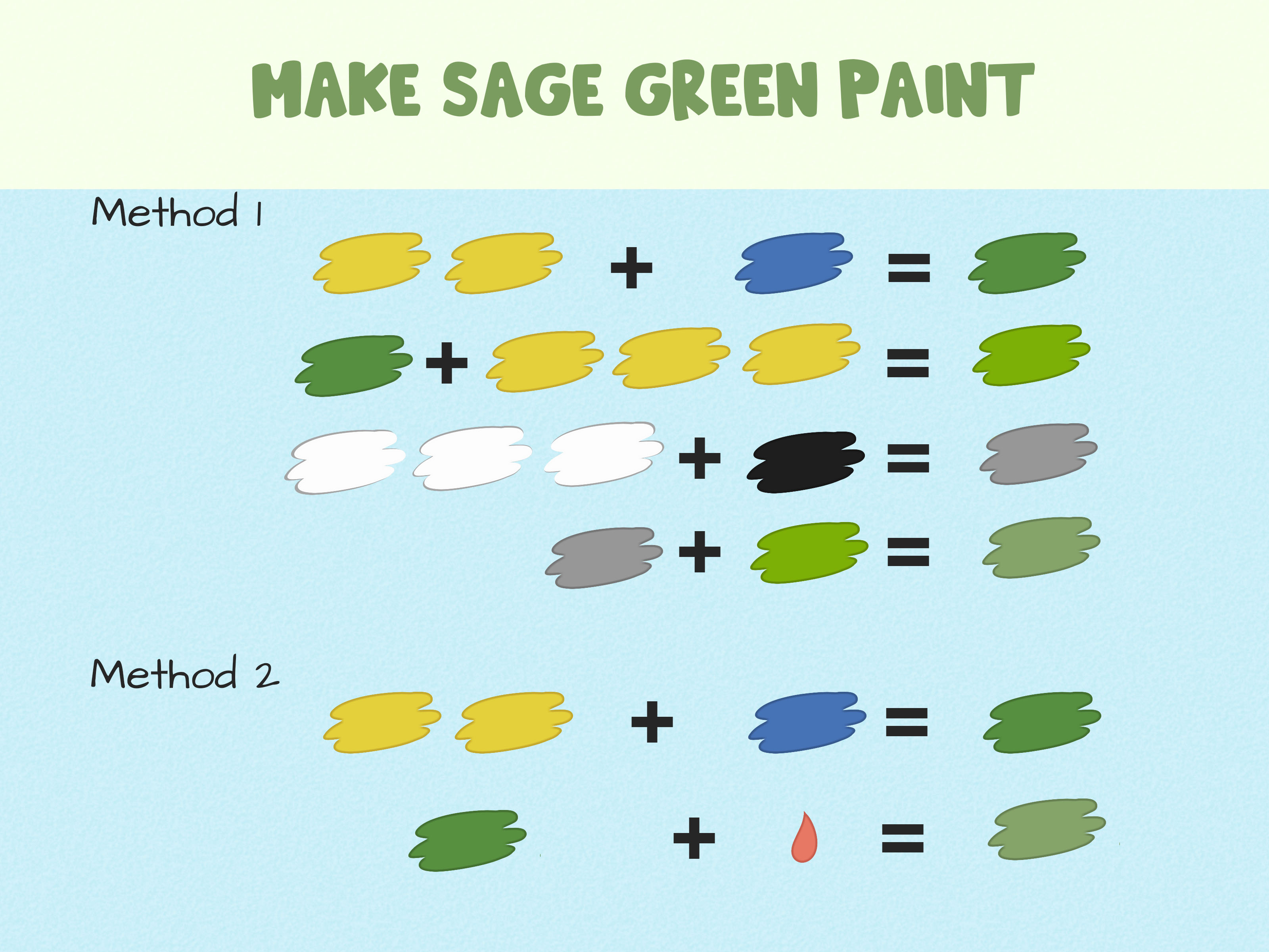 How to Make Green Colour Paint