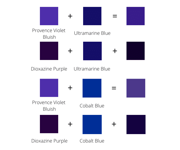 Mix of Blue and Purple
