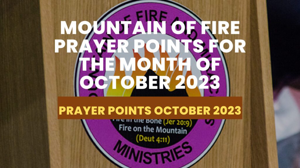 Mountain of Fire Ministries Prayer Points in Pdf