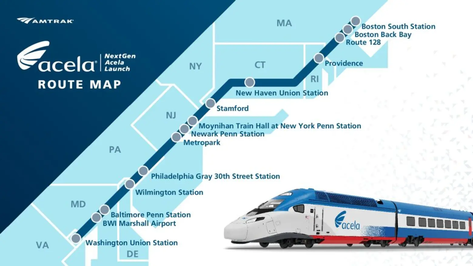Where Does the Acela Train Go