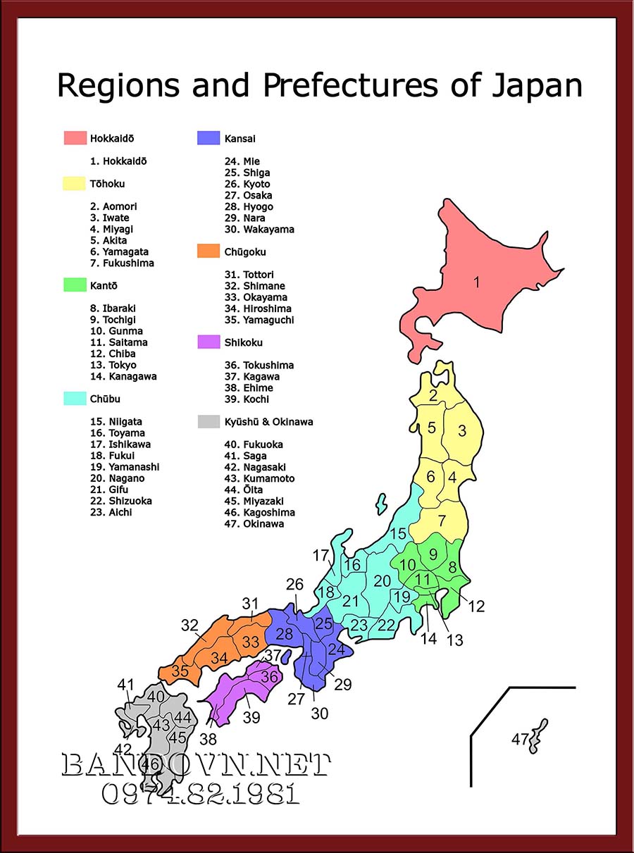 【2026年最新】日本地図（Bản Đồ Nhật Bản）47都道府県解説