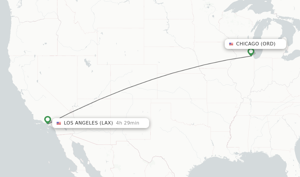 Chicago to La Flight Time
