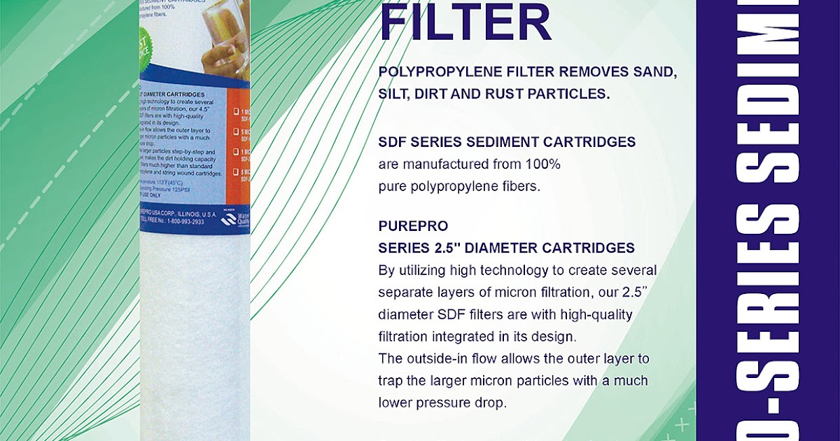 Puregen Proq 5 Micron Sediment Filter Qsf-25003