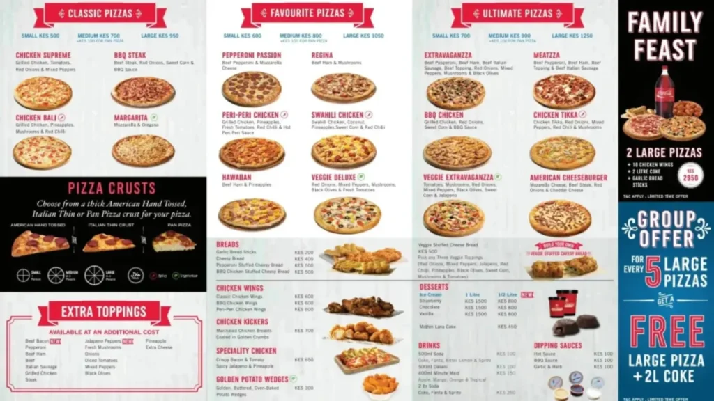 Domino's Pizza Boone Menu