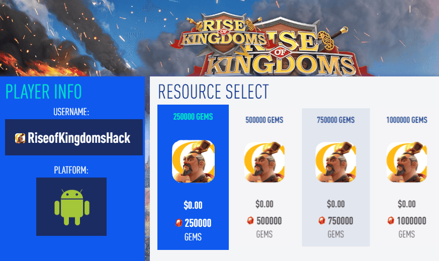 Rise of Kingdoms Cheats
