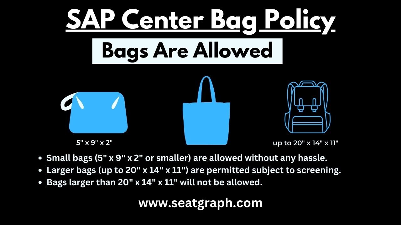 Sap Center Diaper Bag Policy