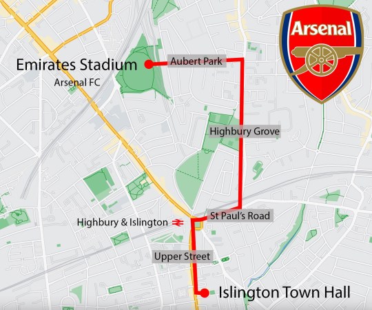 Where Does the Arsenal Parade Start