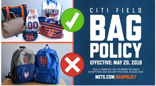Citi Field Bag Policy Mets