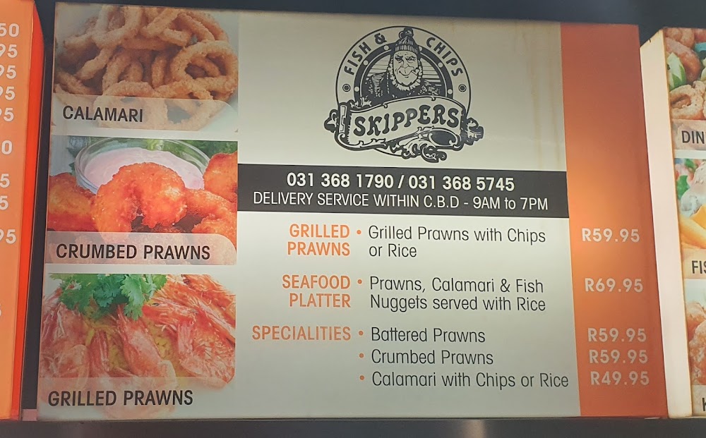 Skippers Fish and Chips Sutton Coldfield Menu
