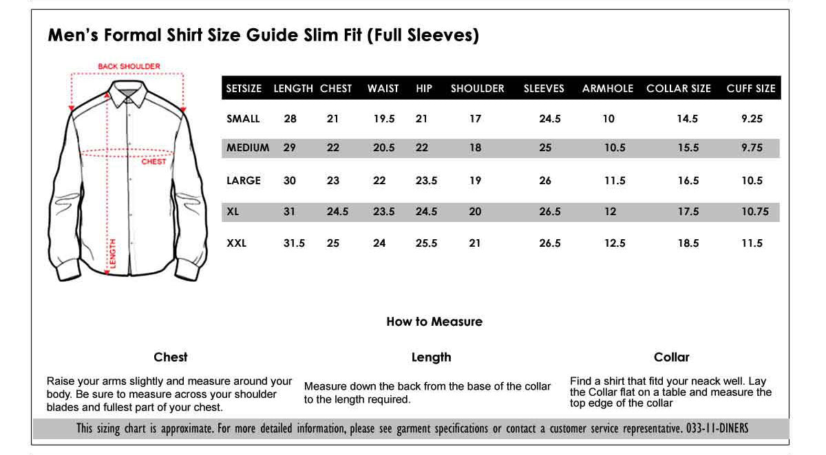 Dress Shirt Numbers