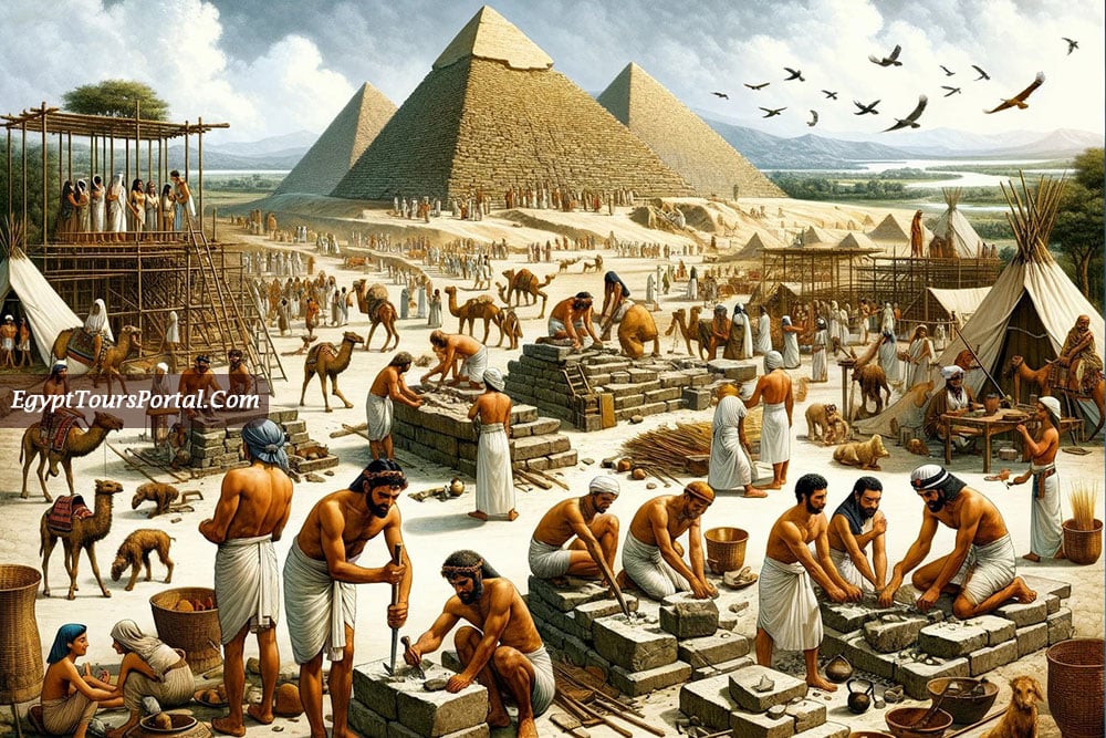 How Were Forces Used to Build the Pyramids