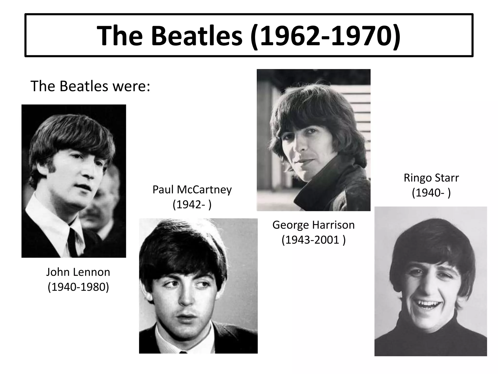 Names of the Members of the Beatles