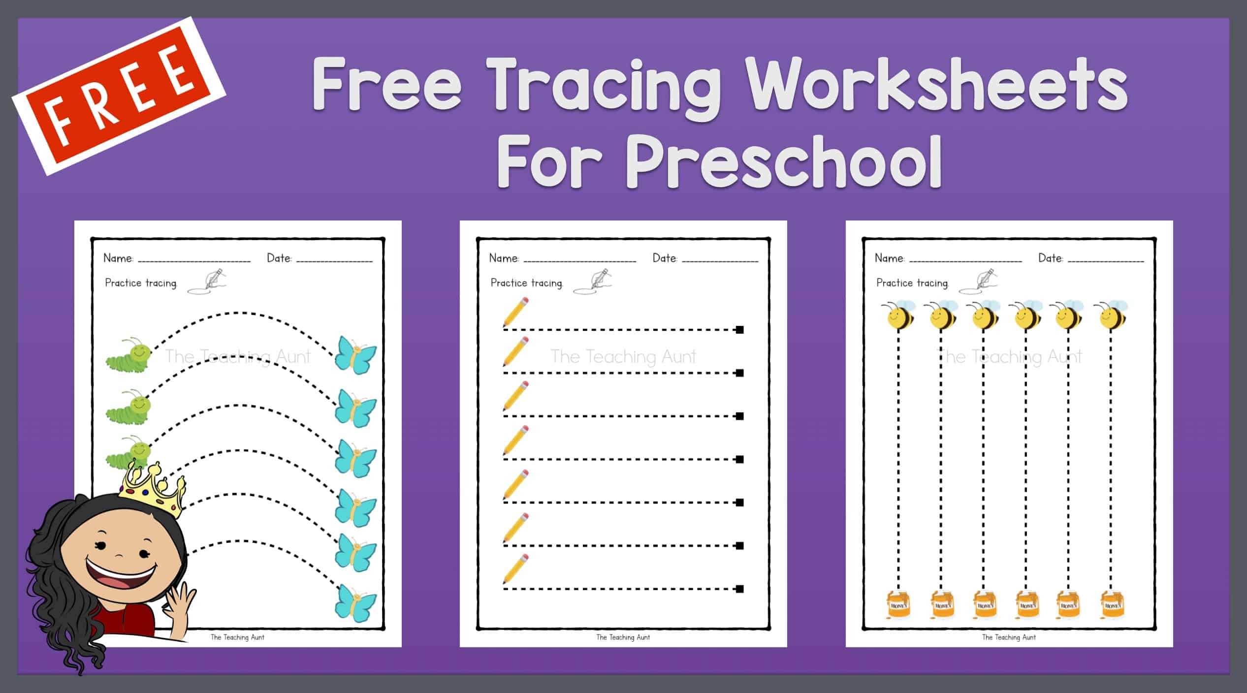 Free Preschool Age 3 Beginner Worksheets for 3 Year Olds