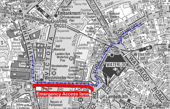 Unite the Kingdom Rally 2026 Route