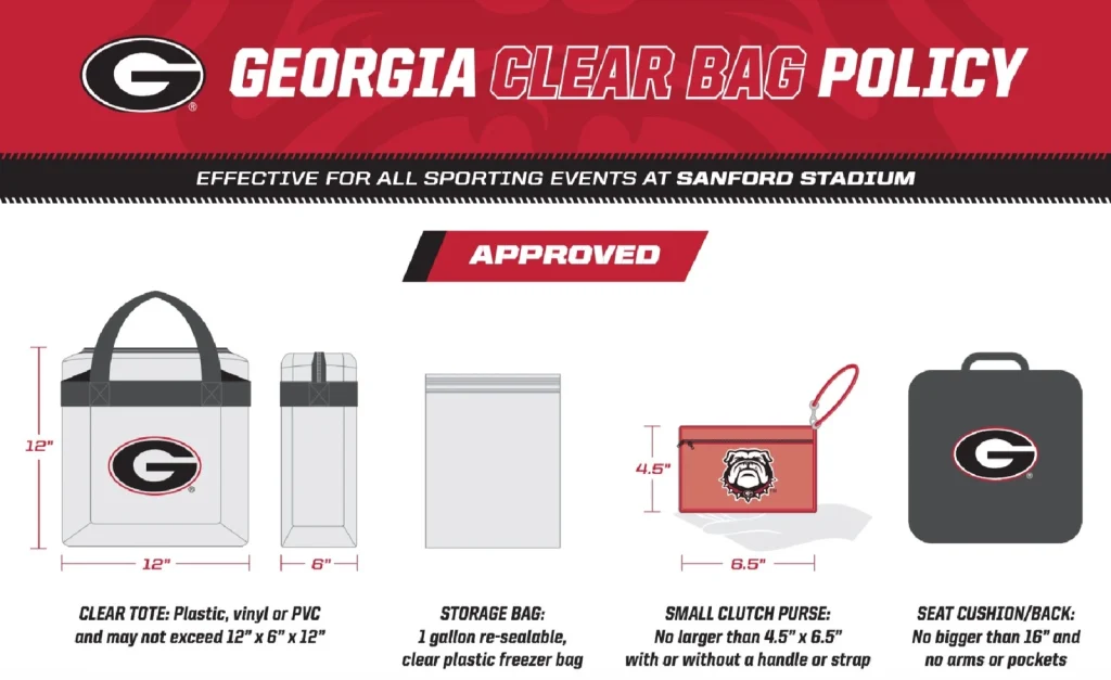 Uga Football Game Bag Policy
