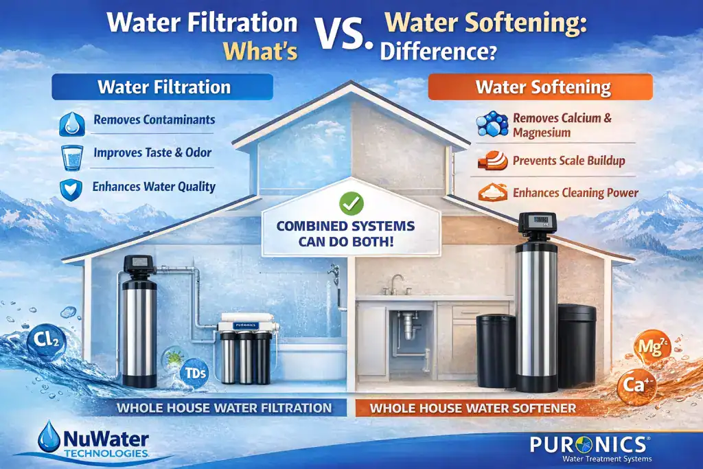 Water Filtration System vs Water Softener