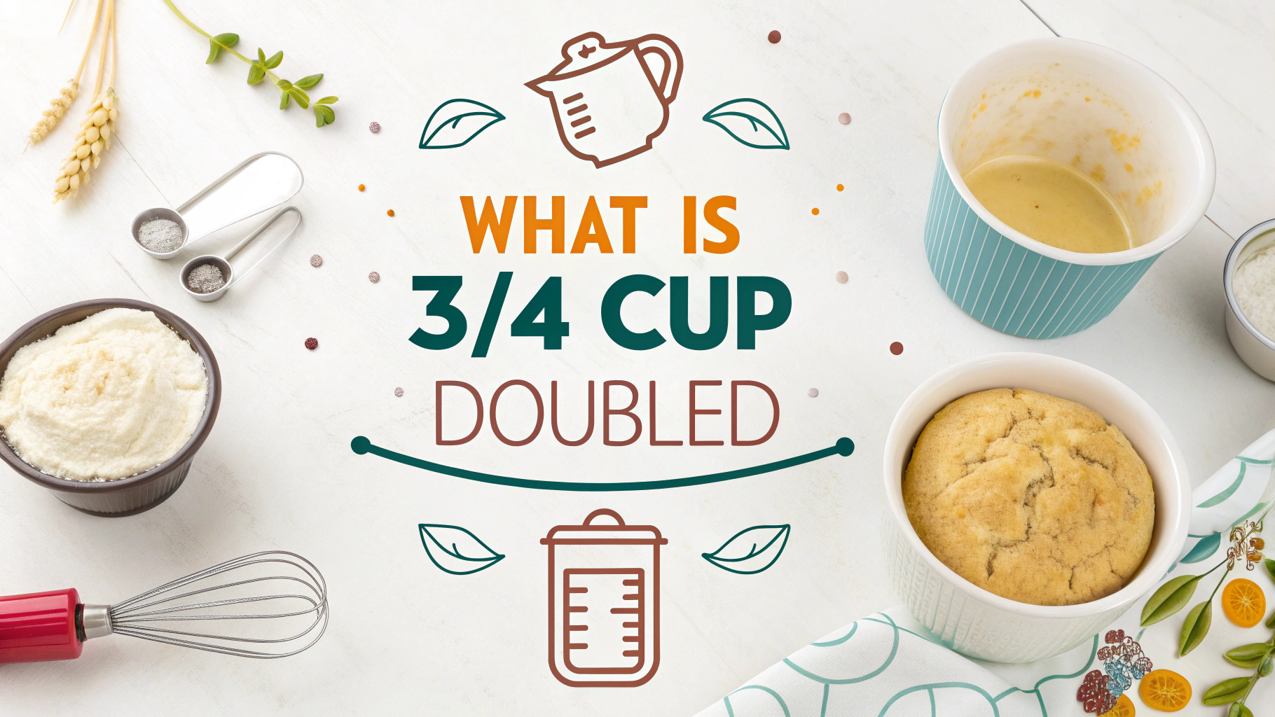 What Is Double 3 4 of a Cup