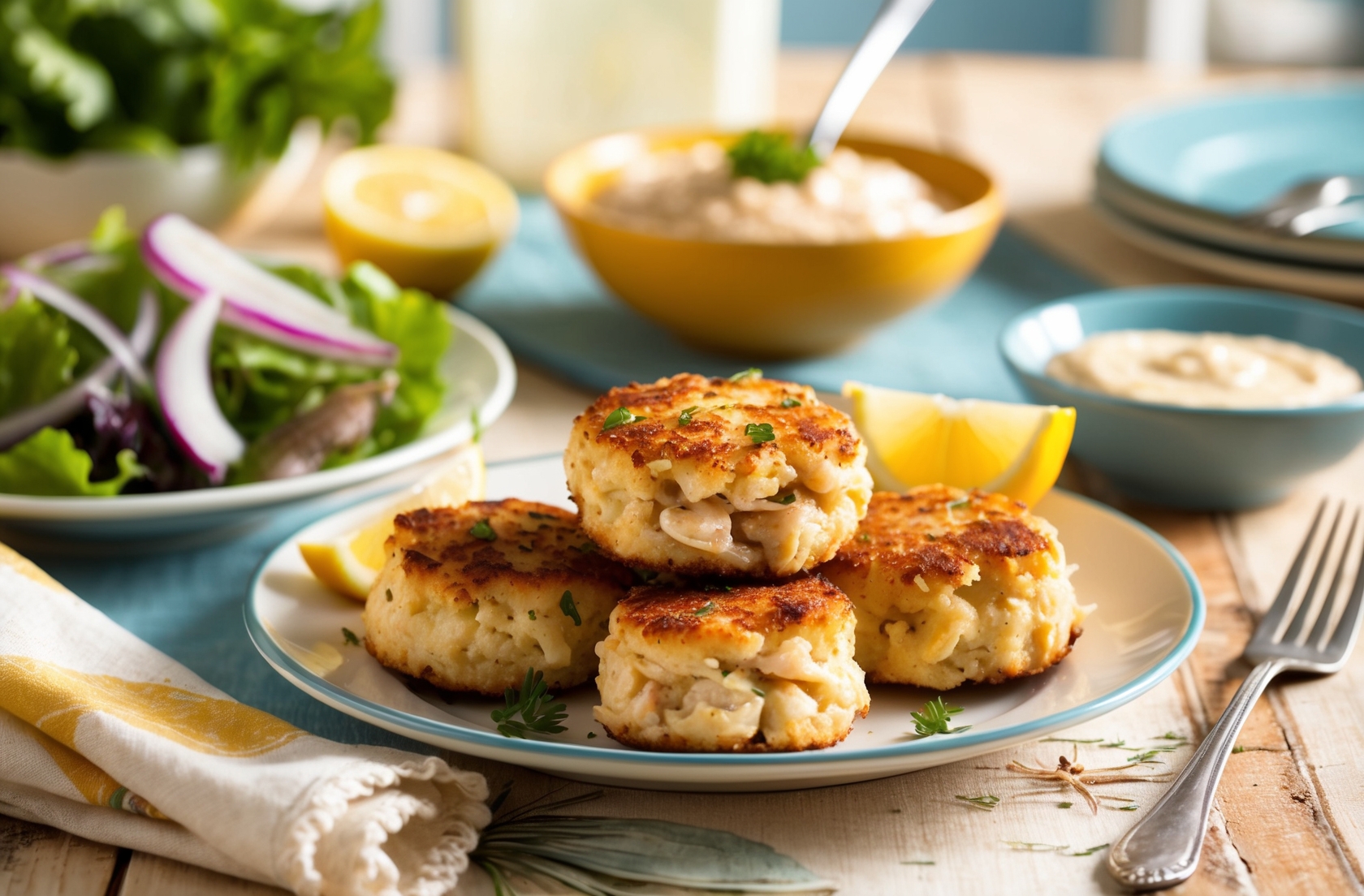 What Goes Good with Crab Cakes for Dinner