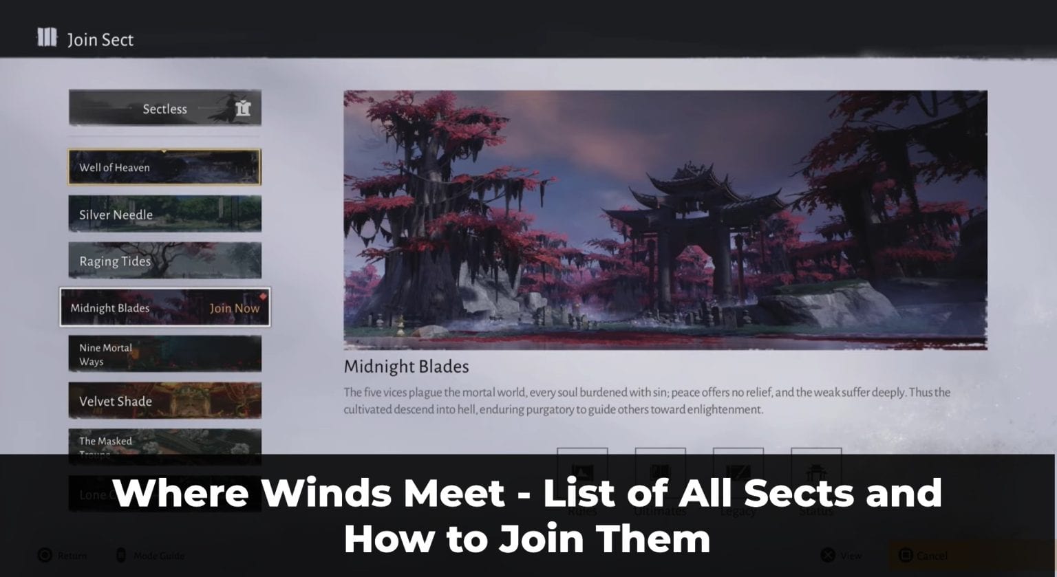 Are There Classes in Where Winds Meet