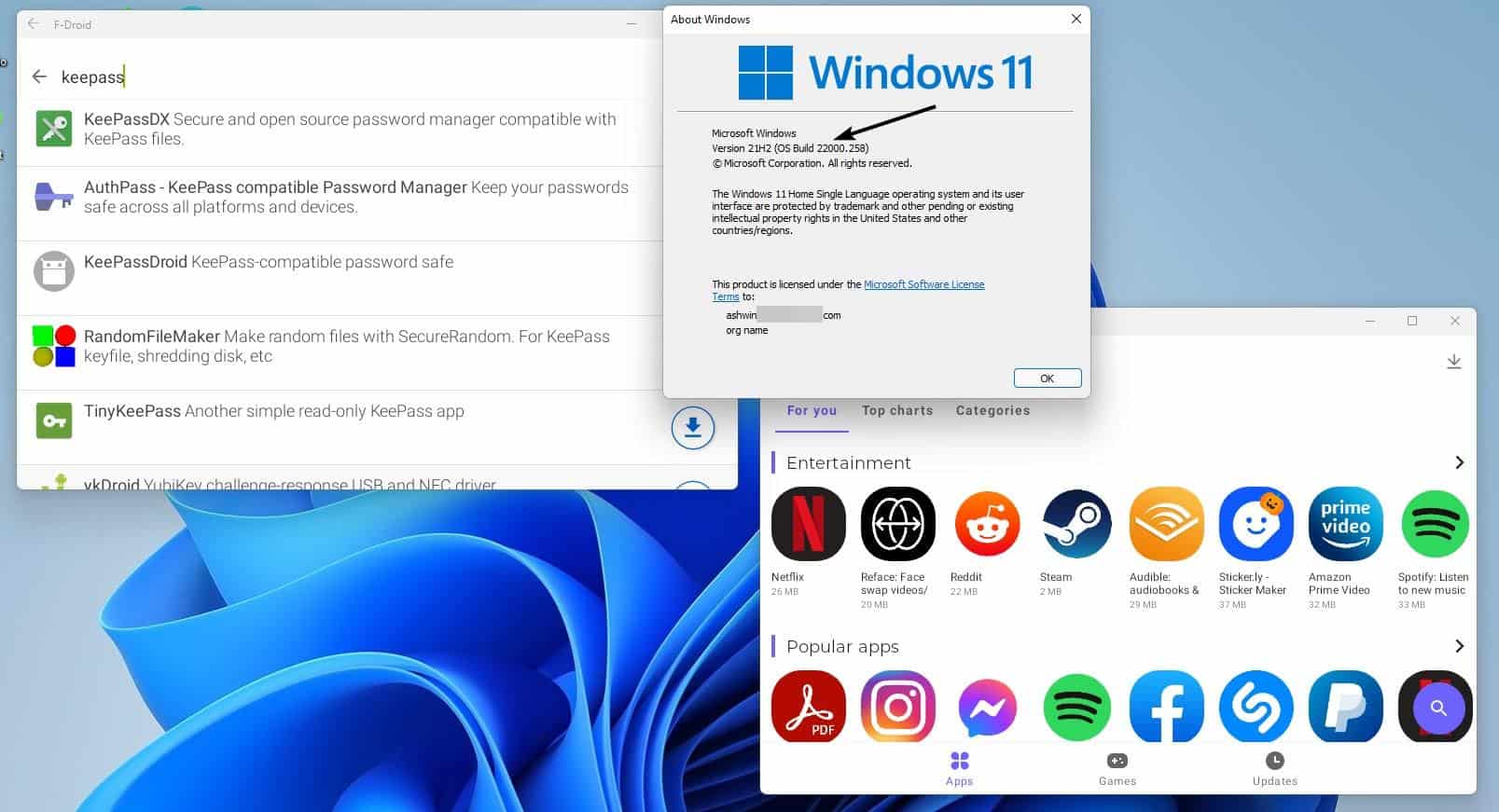 Installing Android Apps on Windows 11
