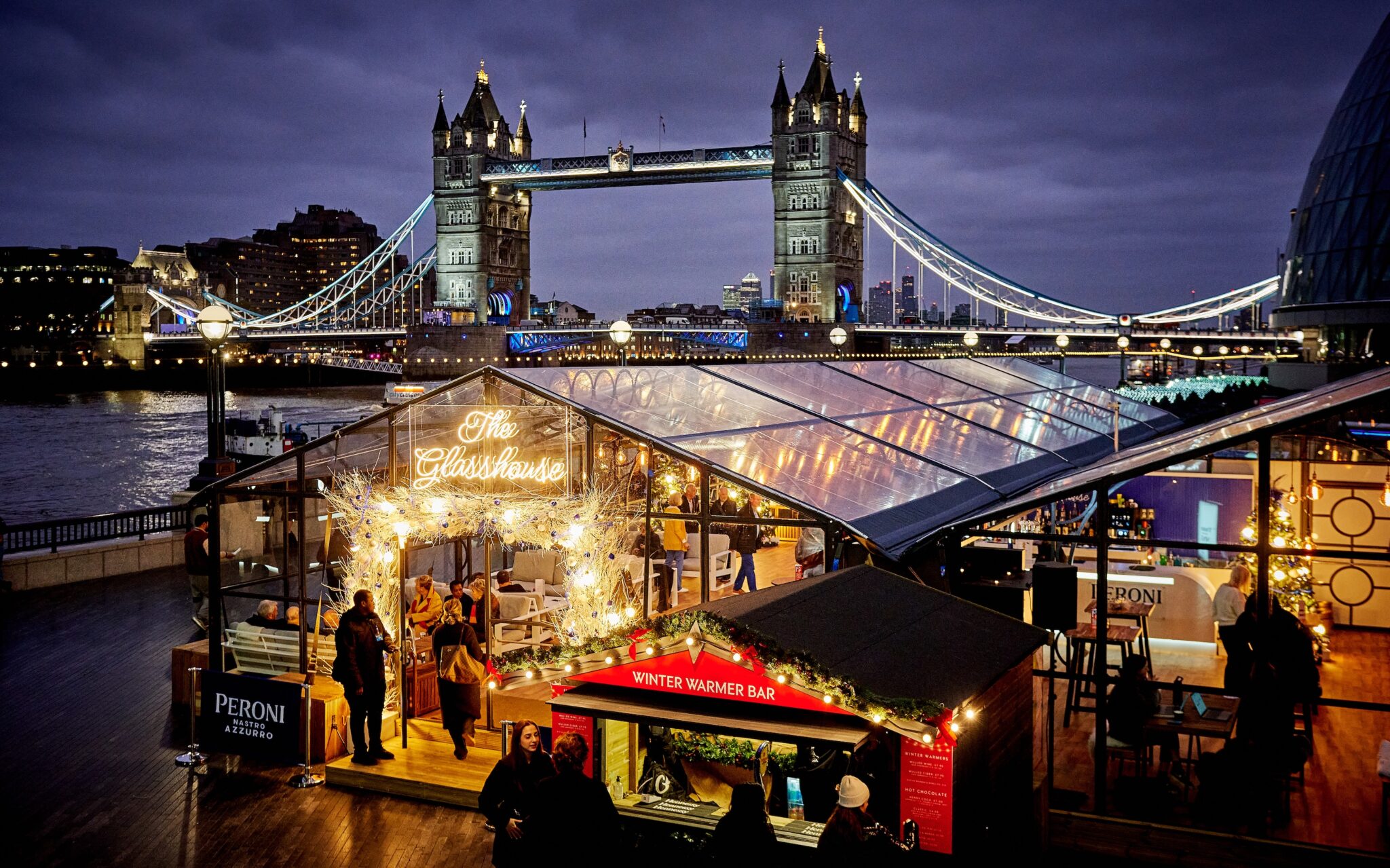 Winter by the River London Bridge