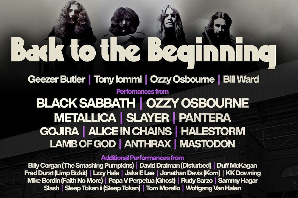 Back to the Beginning Set List