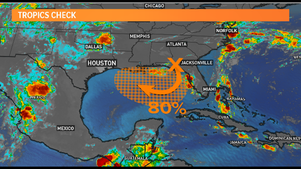 Gulf of Mexico Weather Forecast Map