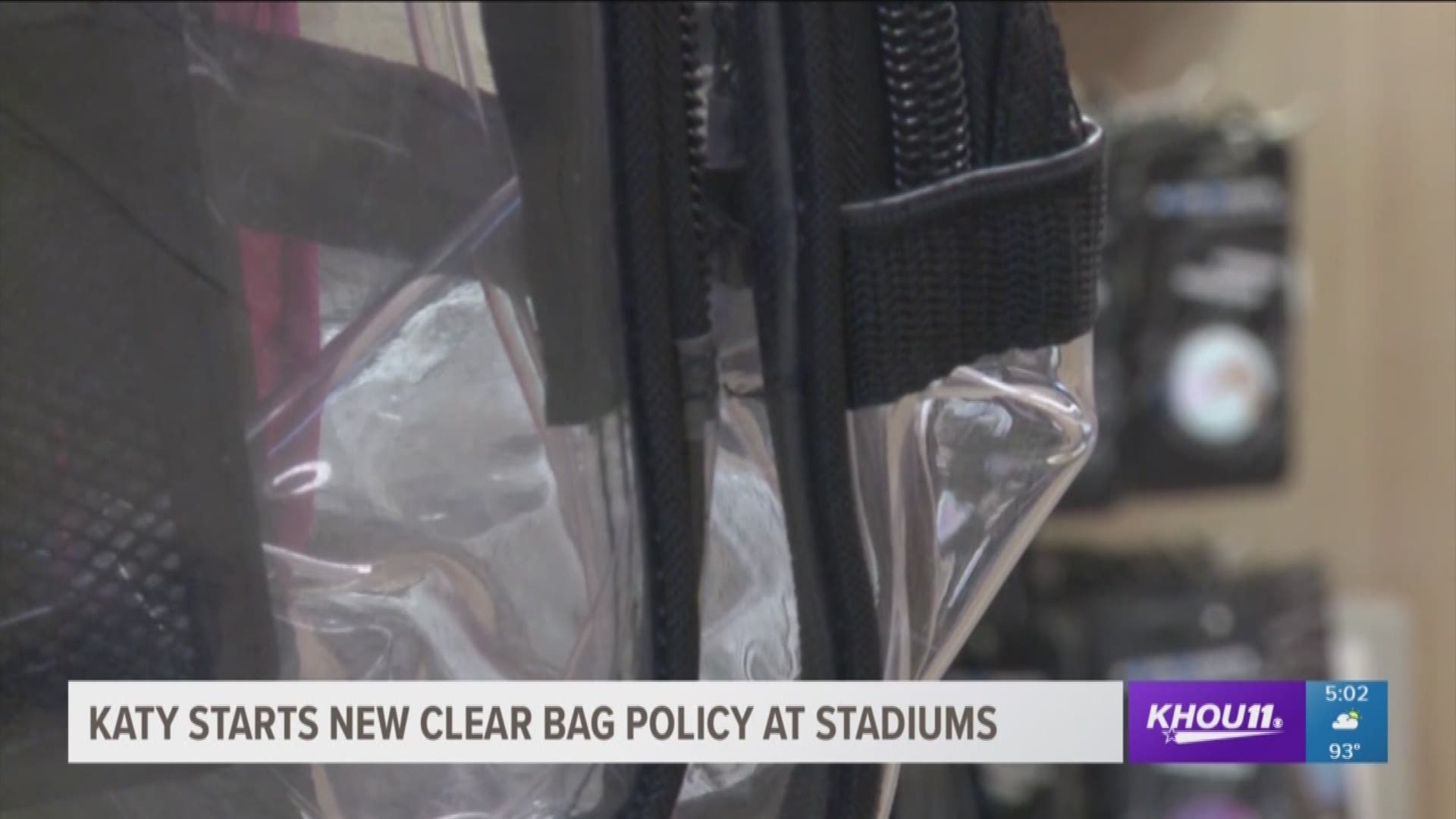 Katy Stadium Clear Bag Policy