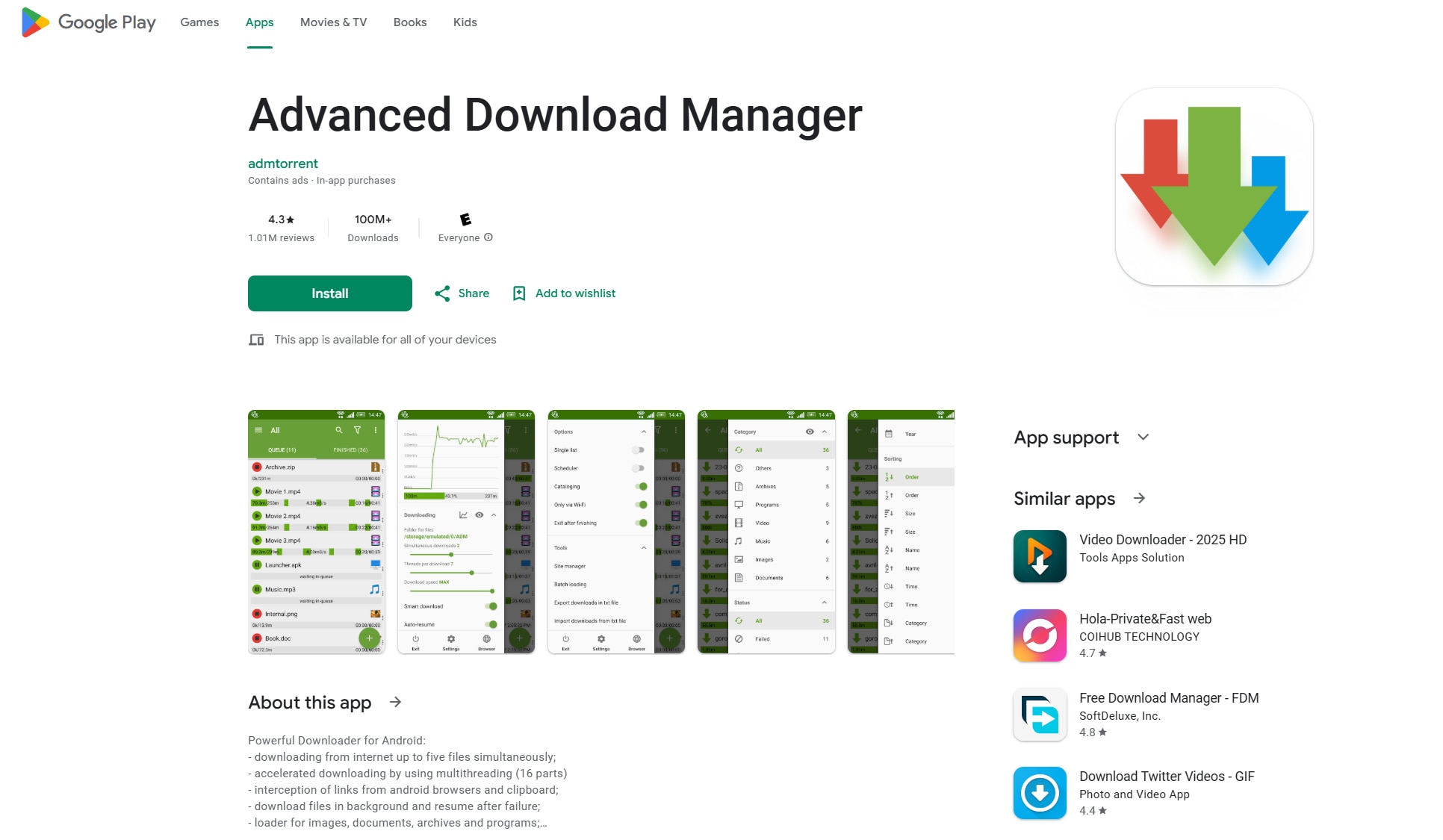 Download Advanced Download Manager for Android
