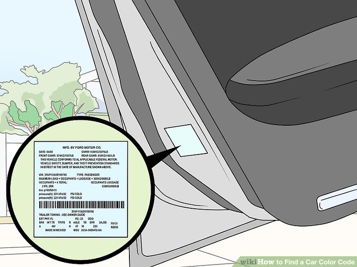 How to Find out Color of Car