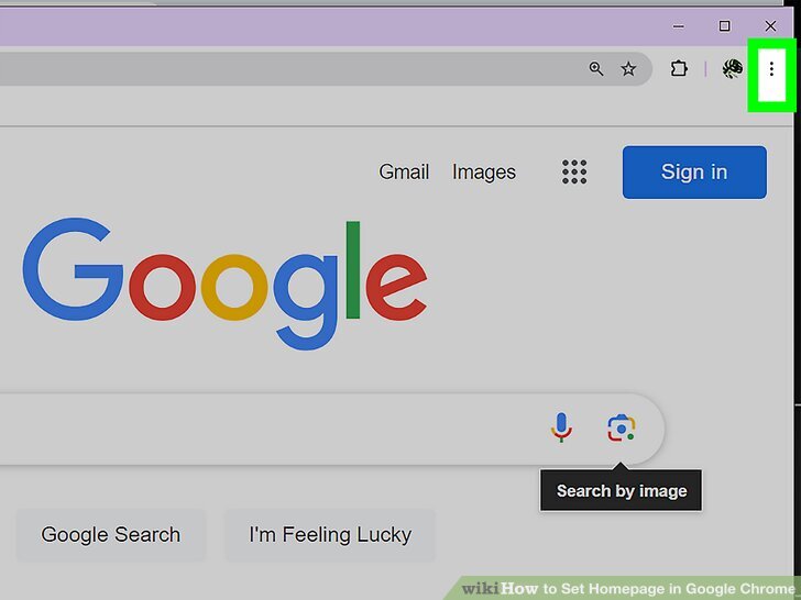Set Google as Homepage in Chrome