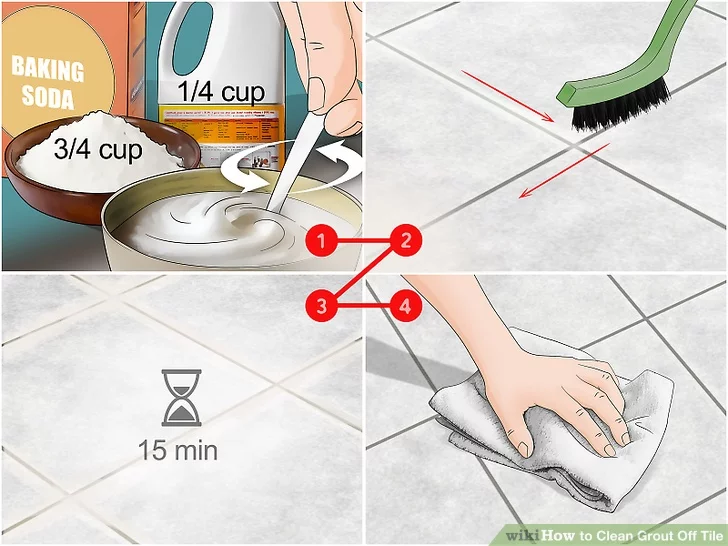 How to Get Grout Residue off Tile