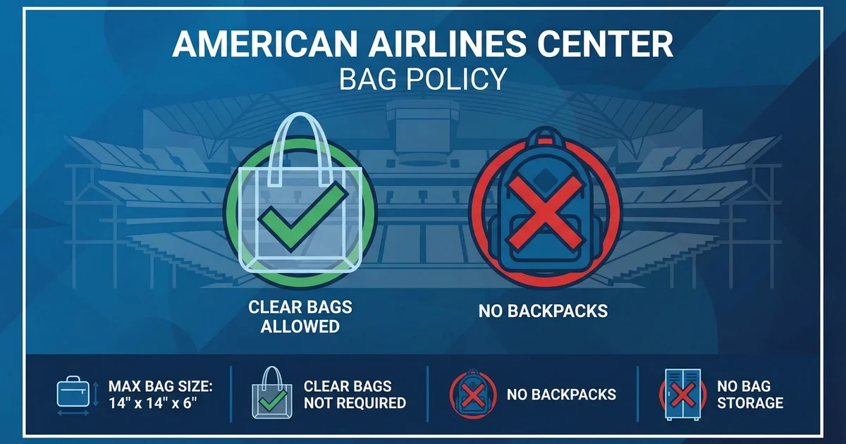Bag Policy at Maverik Center