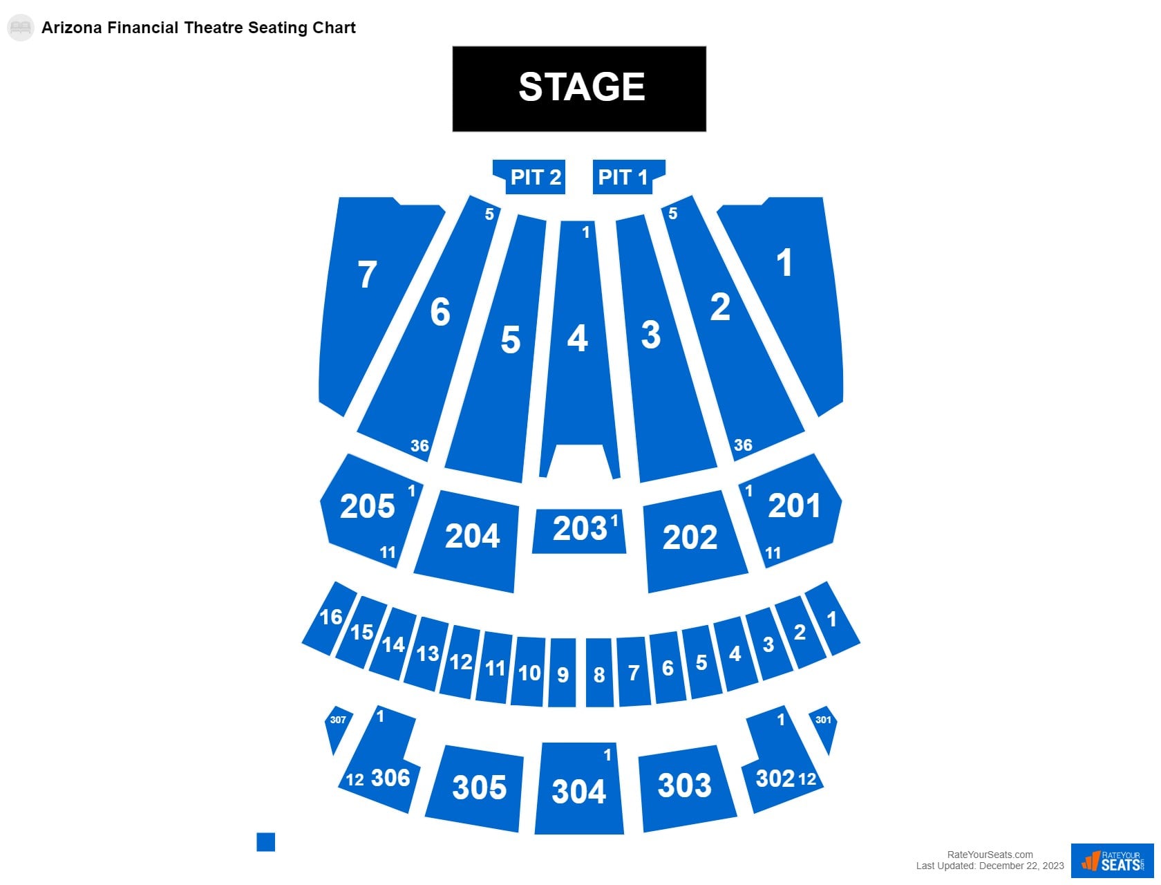 How Many Seats in Arizona Financial Theatre