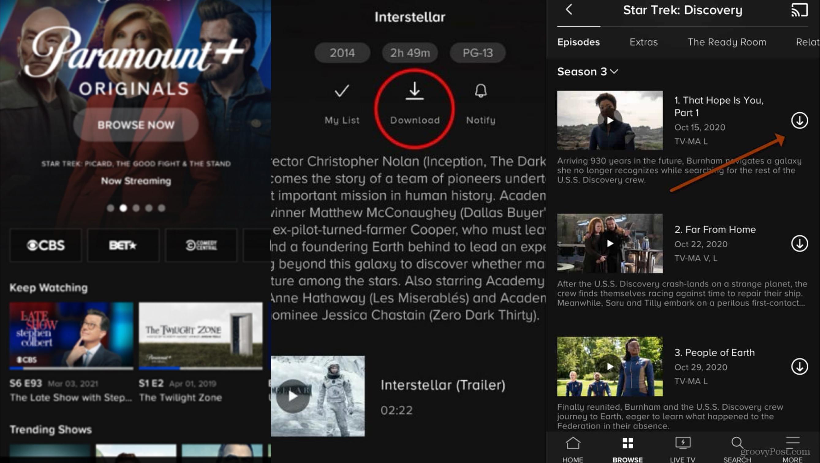 Can I Download from Paramount Plus