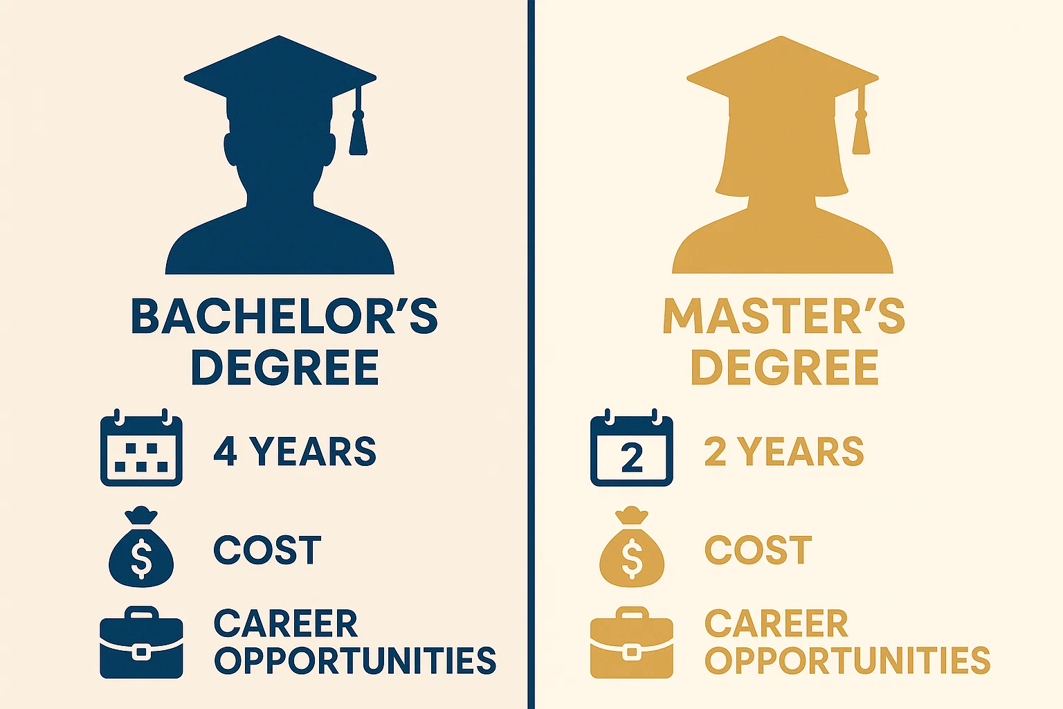 Difference Between Master and Bachelor Degree