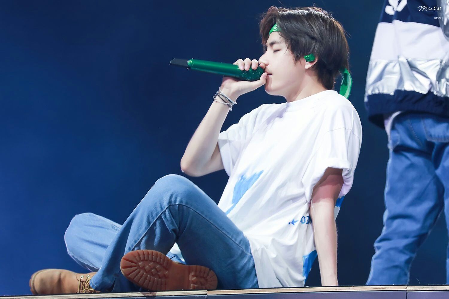 Cute Tae Sitting on Ground