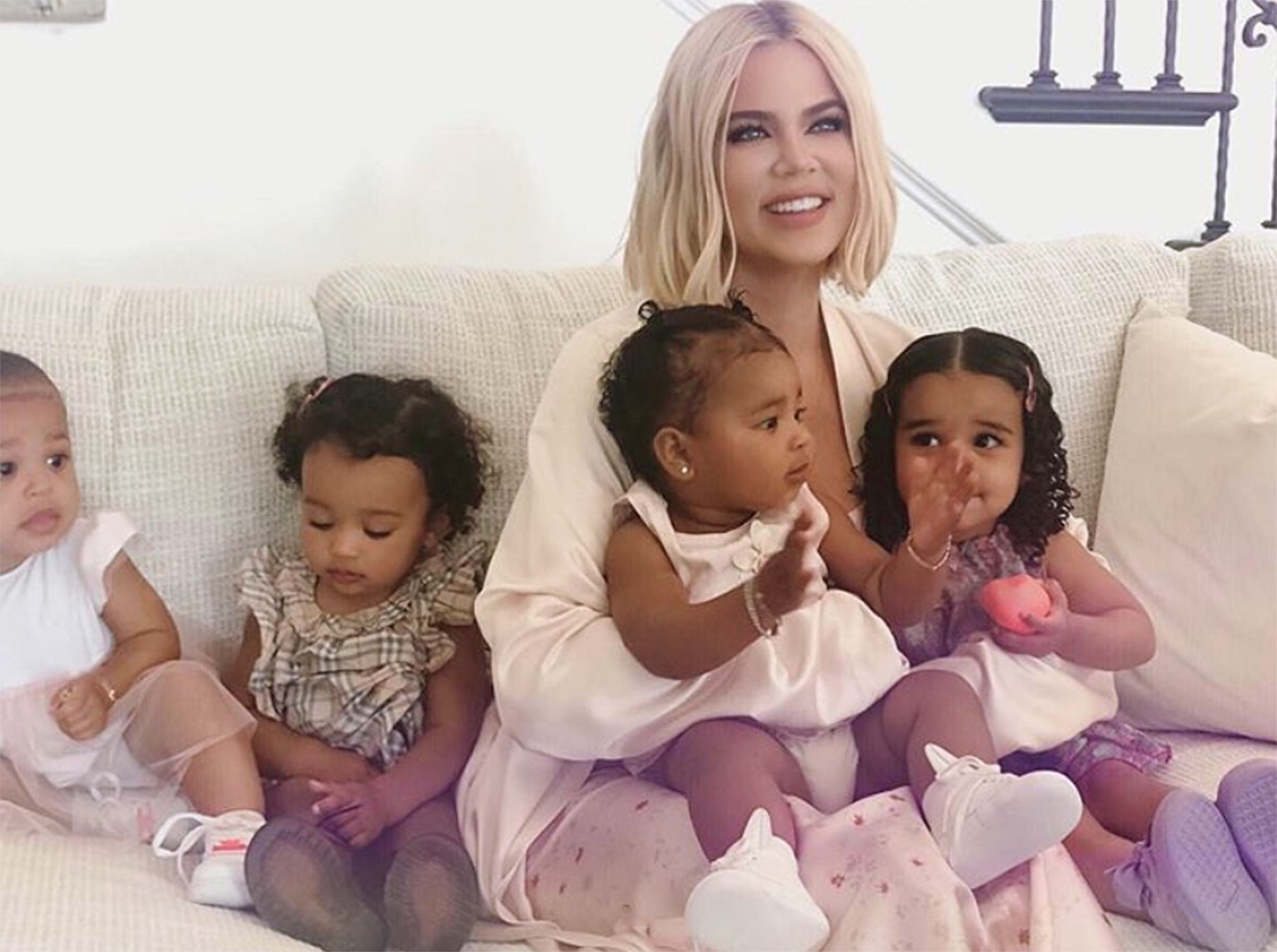 Sister Night out: Kim and Lewis Pose with Khloé and Her Kids During Island Holiday