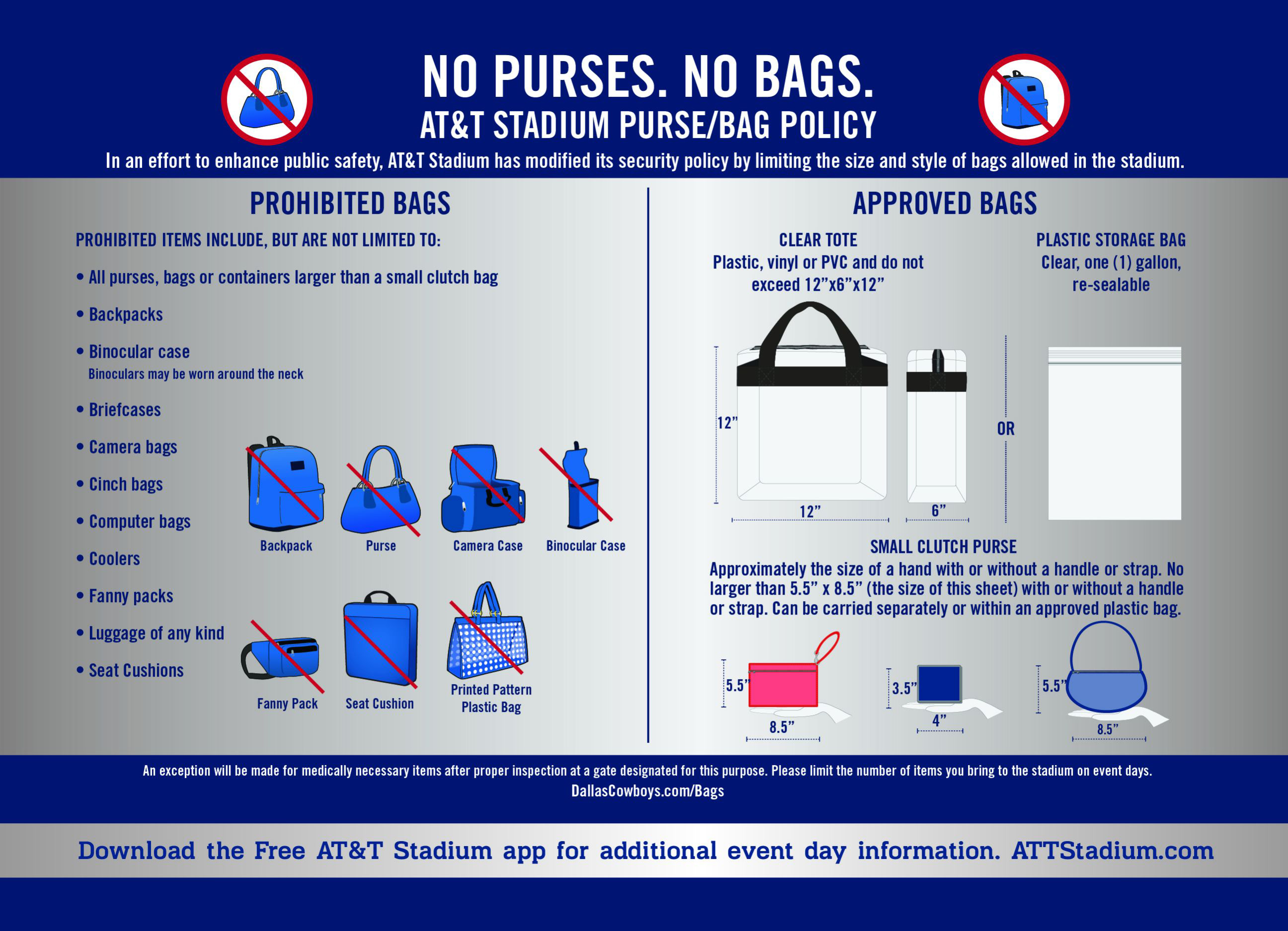 At&T Stadium Bag Policy 2026