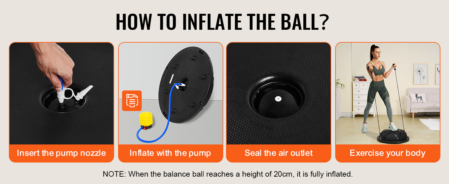 How to Inflate a Stability Ball