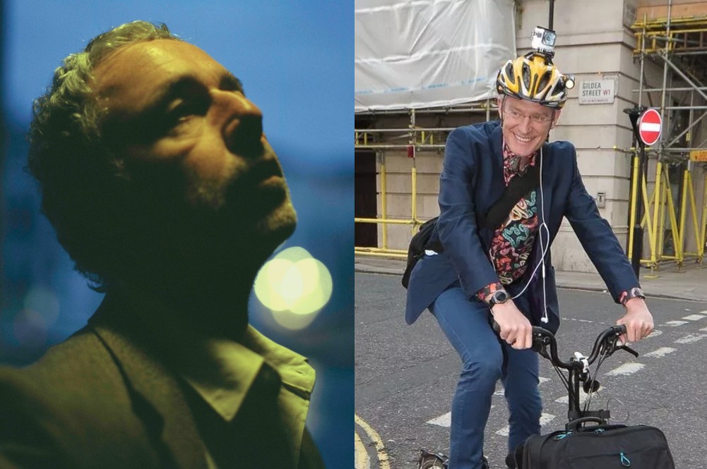 Jeremy Vine Cyclist Catches Baxter Dury