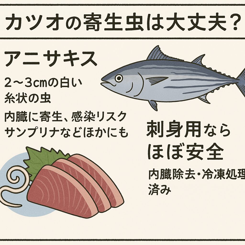 かつおのたたきは炙りで安全？アニサキス食中毒の真相と2026年最新予防策