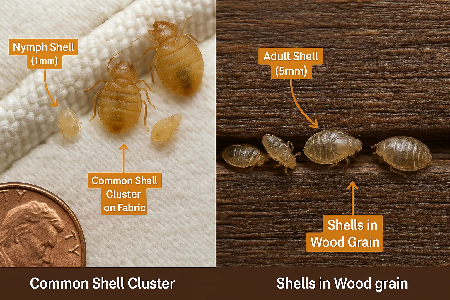 What Does a Bed Bug Shell Look Like